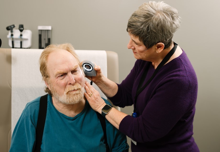 Marla Kae Stahlnecker, NP, with patient